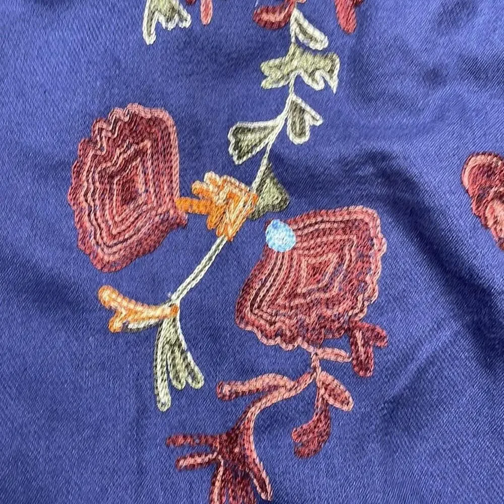 NWT World Market Super Soft Boho Embroidered Scarf